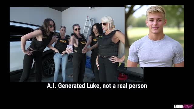 The Beat Cops — Reverse Anal Gangbang — Anal, Anal, Gangbang scene by Mylfed