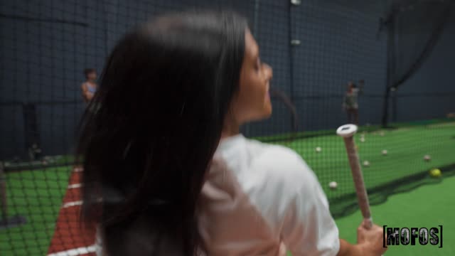 Indoor Batting Cages — MILF & Mature scene by Mylfed