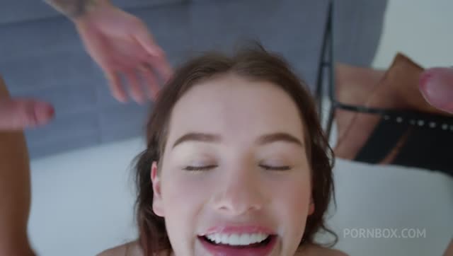 Sweet Teen Gets Fucked Hard By Two Big Cocks In Her Pussy And Mouth - Matty