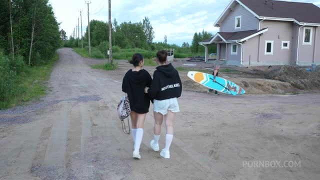 Two Girls Took Their Clothes Off On The Lake. A Passing Surfer Had Sex In The Open Air. — MILF & Mature scene by Mylfed